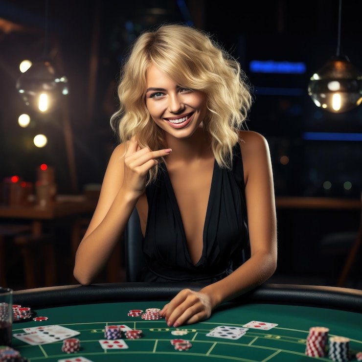omutogel online Casino Hold'em live dealer studio table layout with community cards display